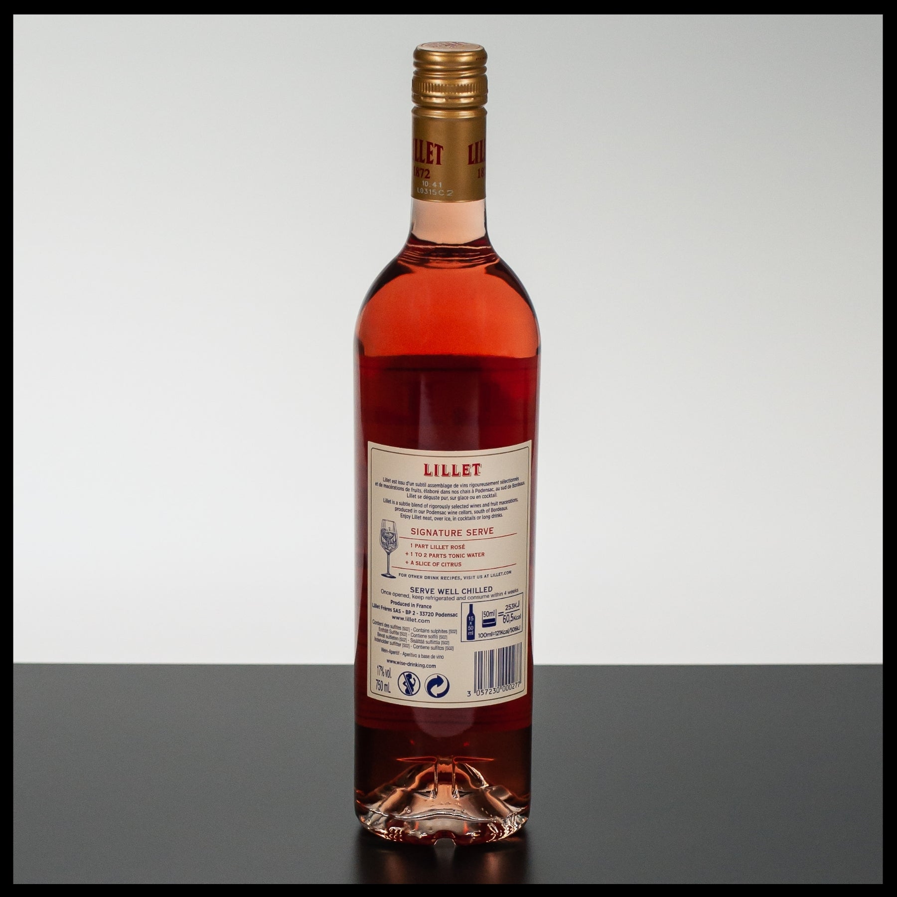Lillet Rosé 0,75L - Französischer Vol. Aperitif 17% 