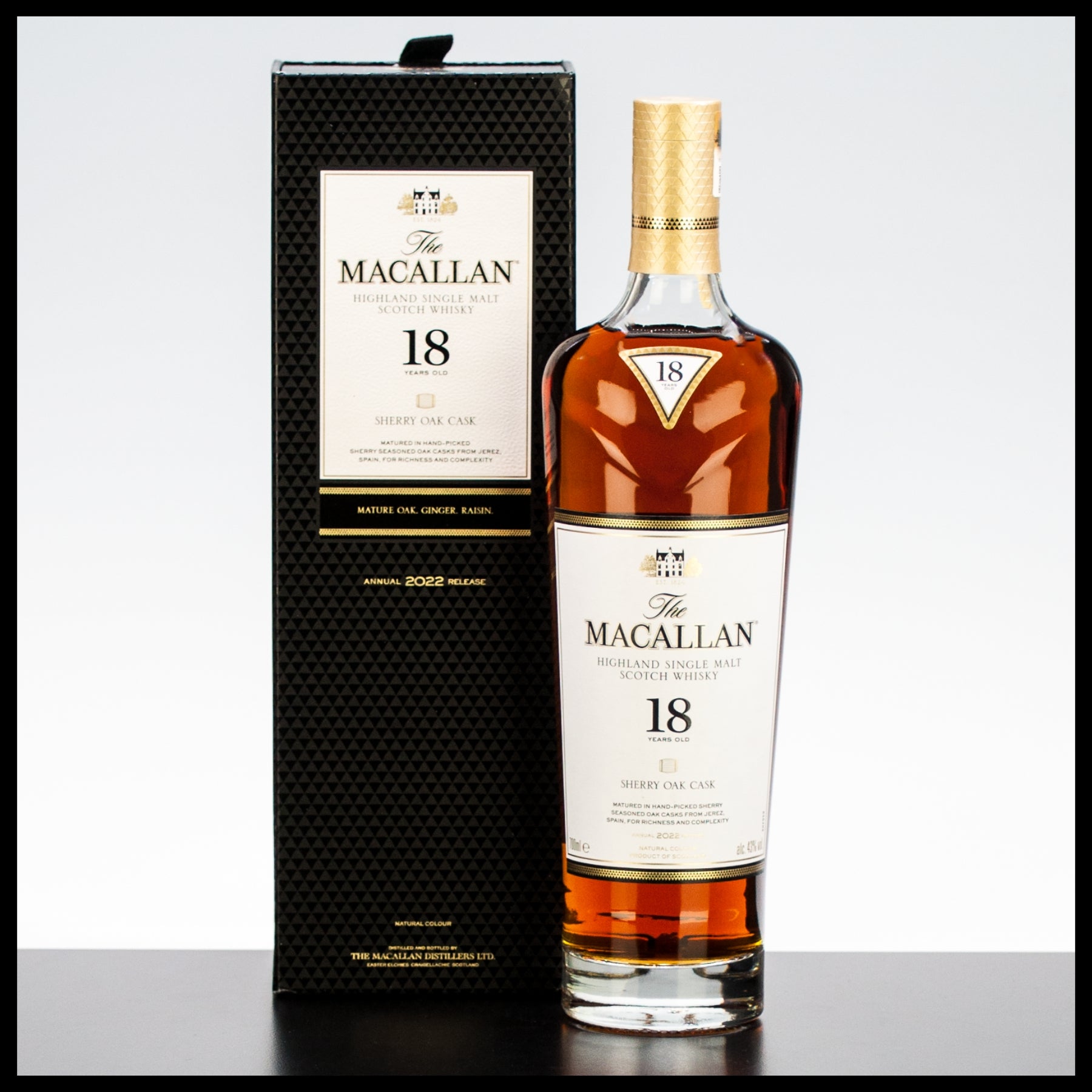 Macallan 18 YO Sherry Oak Cask 2022 Whisky 0,7L - 43% Vol.