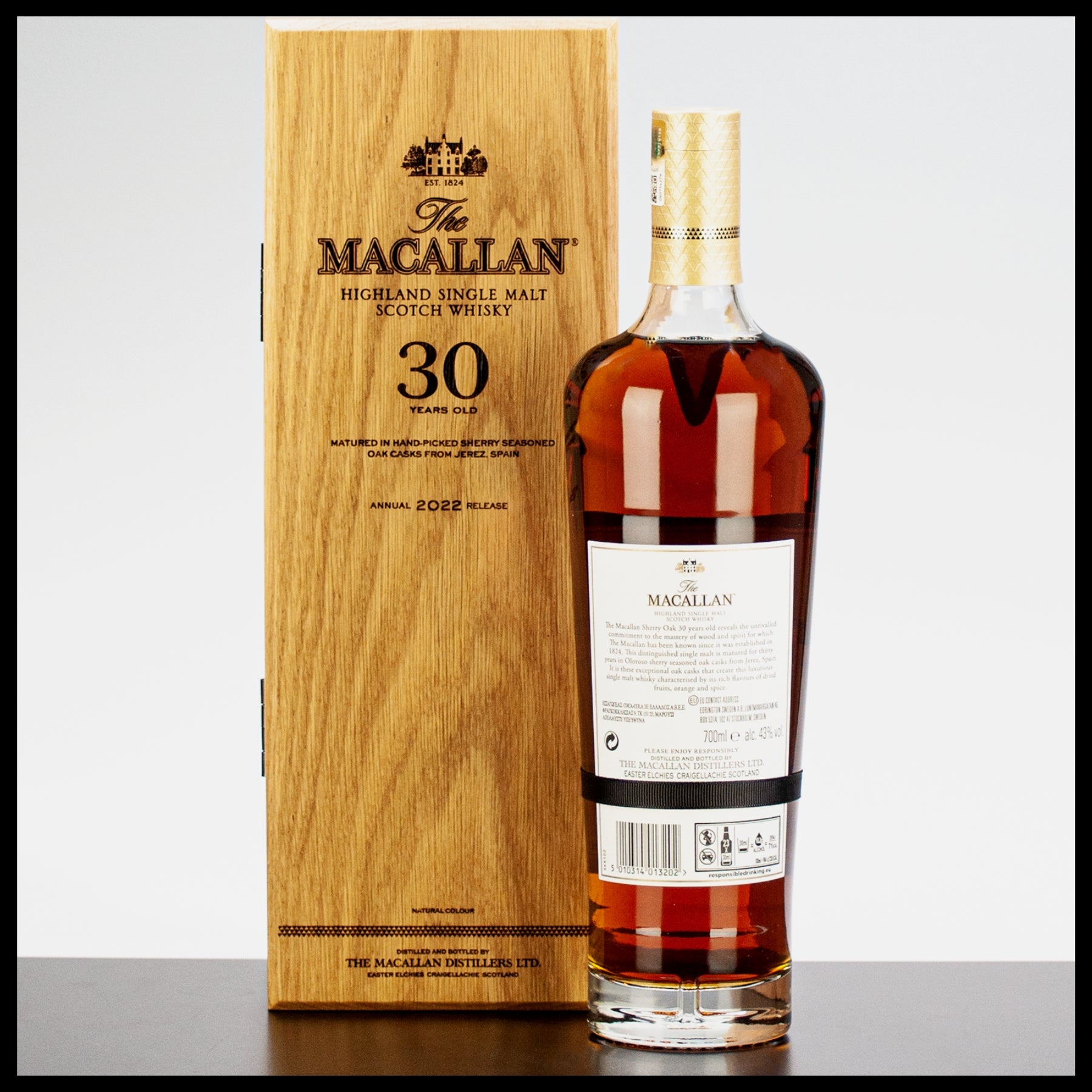 Macallan 30 YO Sherry Oak 2022 Release 0,7L - 43% Vol. - Trinklusiv