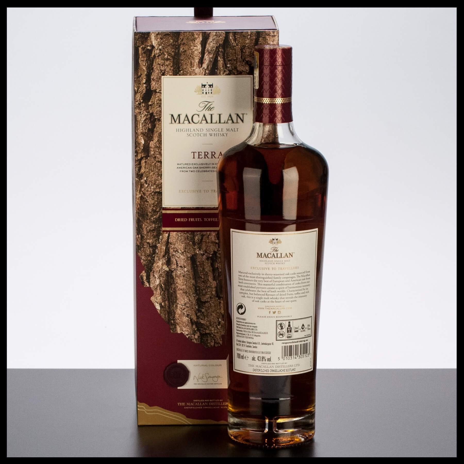 Macallan Terra Highland Single Malt Whisky 0,7L - 43,8% Vol. - Trinklusiv