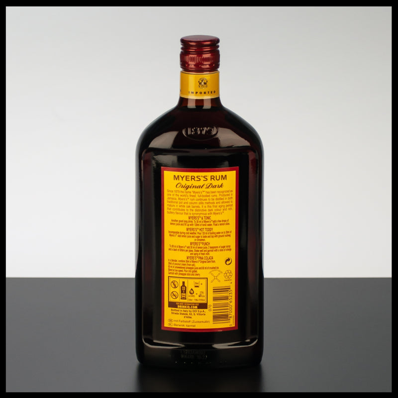 Myers's Original Dark Rum 0,7L - 40% Vol. - Trinklusiv