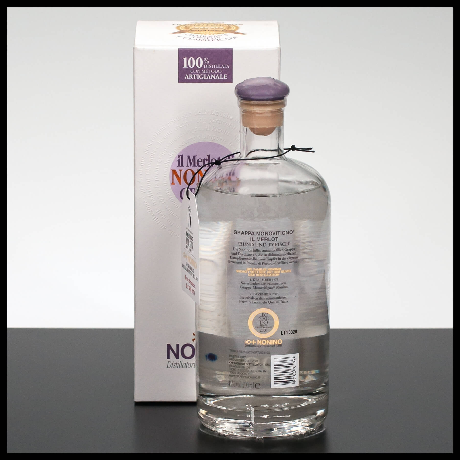 Nonino Grappa Merlot 0,7L - 41% Vol. - Trinklusiv