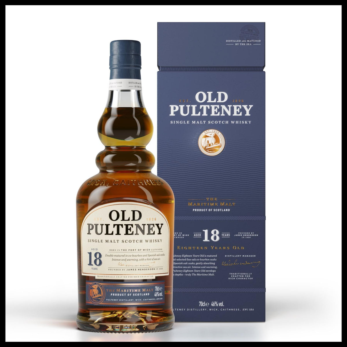 Old Pulteney 18 YO Single Malt Whisky 0,7L - 46% Vol. - Trinklusiv