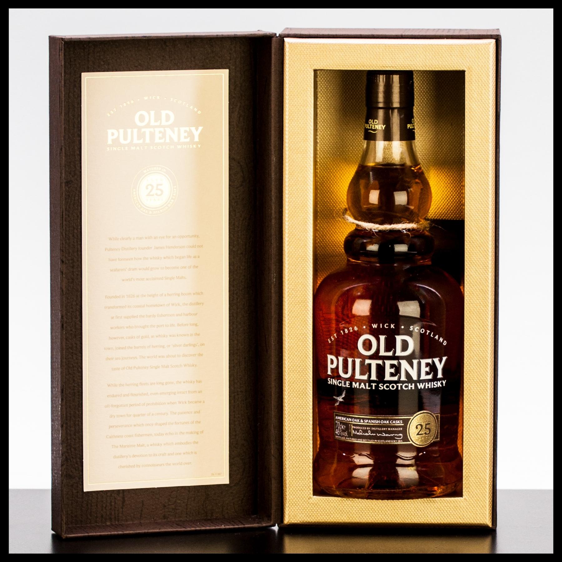 Old Pulteney 25 YO Single Malt Whisky 0,7L - 46% Vol. - Trinklusiv