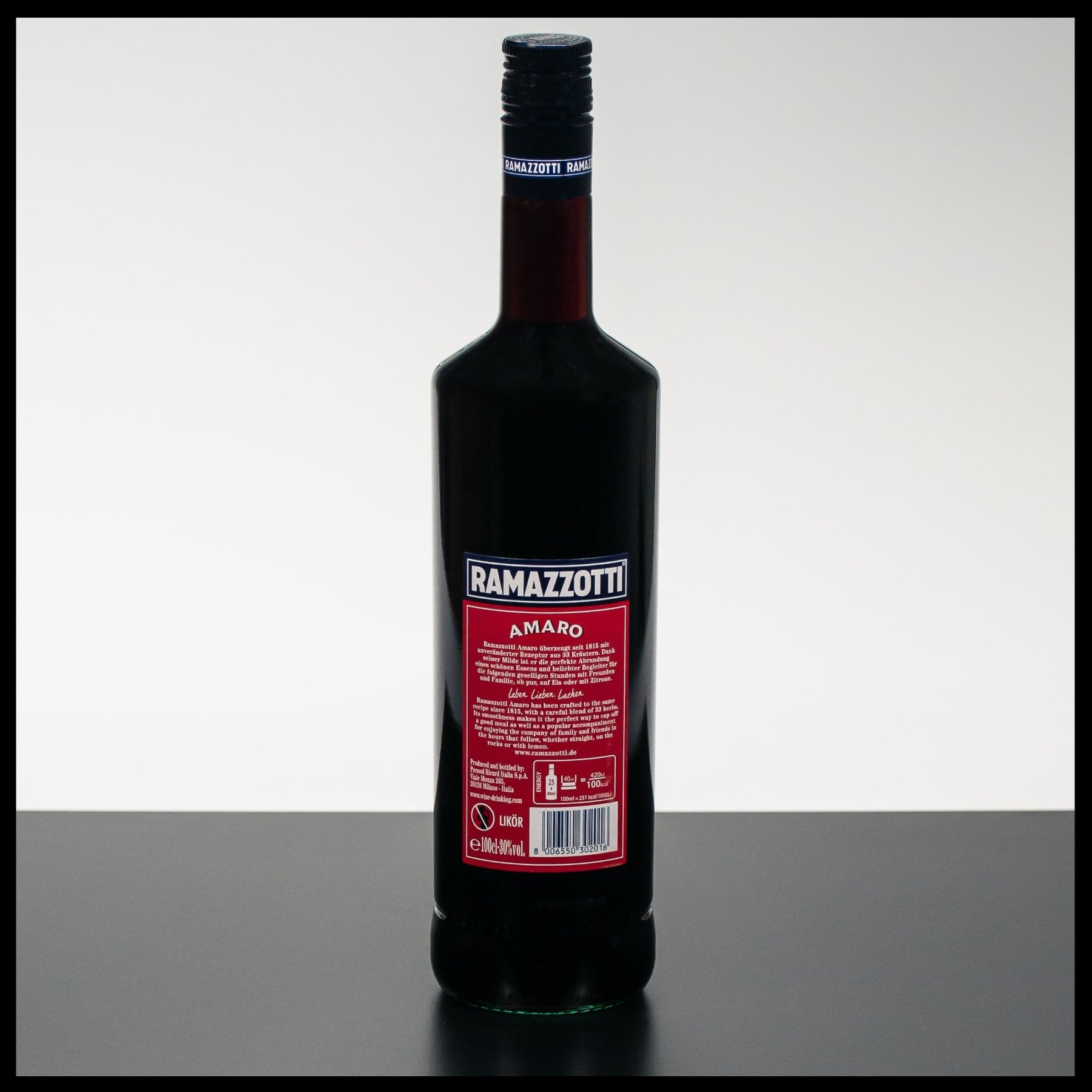 Ramazzotti Amaro 1L - 30% Vol. - Trinklusiv