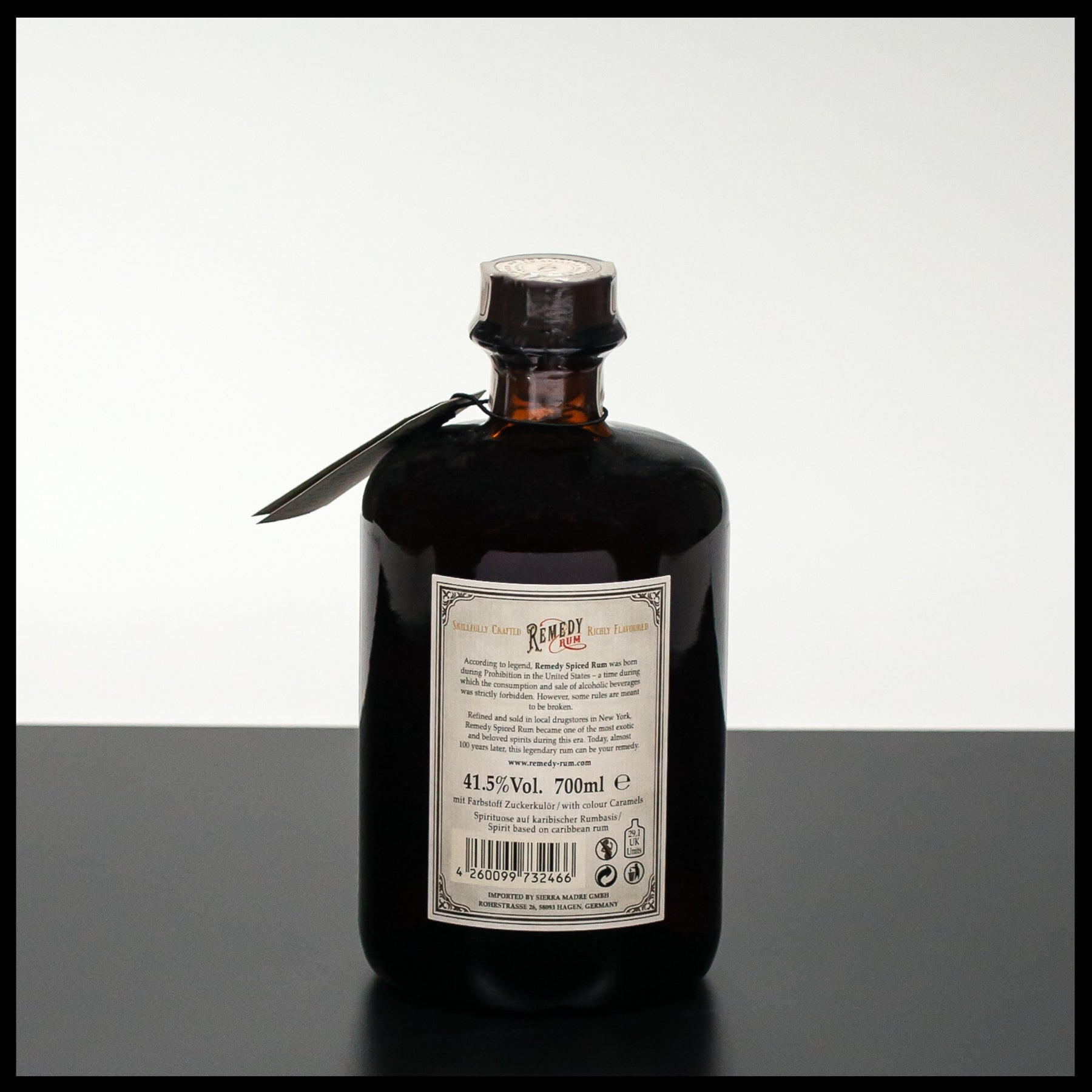Remedy Spiced Rum 0,7L - 41,5% Vol. - Trinklusiv