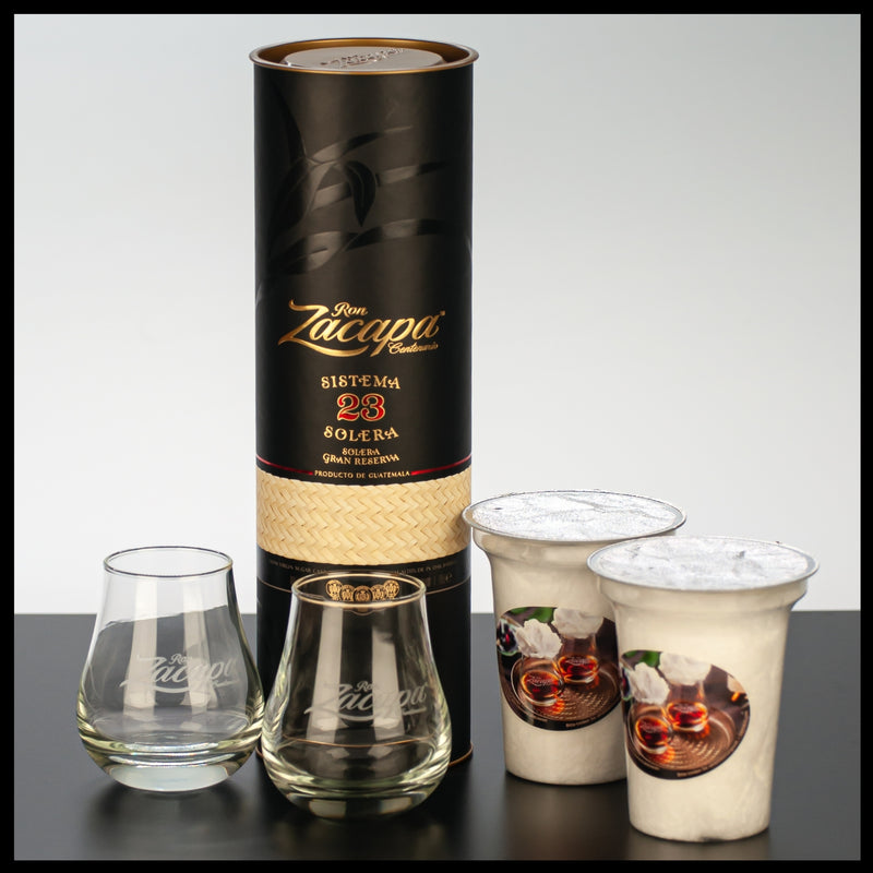 Ron Zacapa 23 YO Solera Gran Reserva Rum Geschenkset 0,7L - 40% Vol. - Trinklusiv