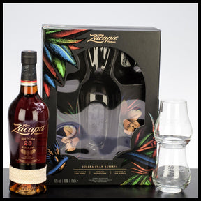 Ron Zacapa 23 YO Solera Gran Reserva Rum mit 2 Gläsern 0,7L - 40% Vol. - Trinklusiv
