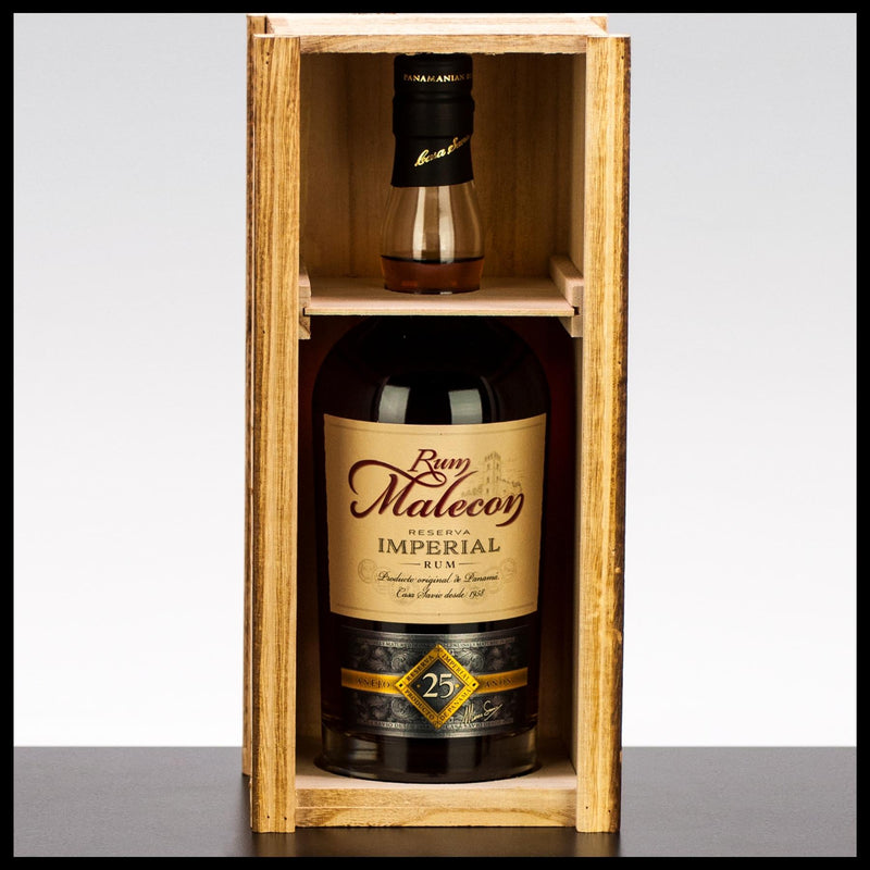 Rum Malecon Reserva Imperial 25 YO Rum in Holzkiste 0,7L - 40% Vol. - Trinklusiv