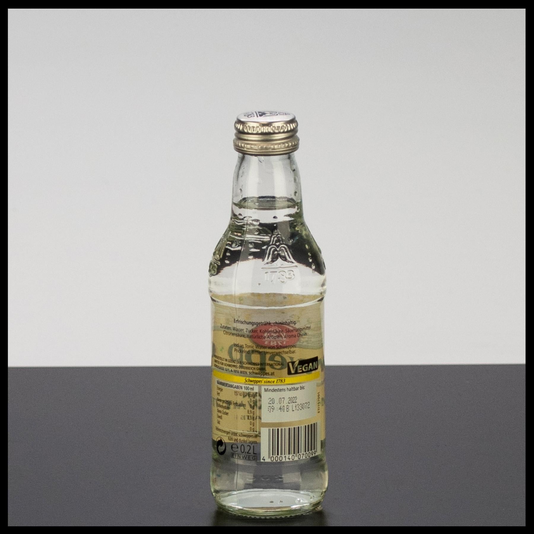 Schweppes Indian Tonic Water 0,2L - Trinklusiv