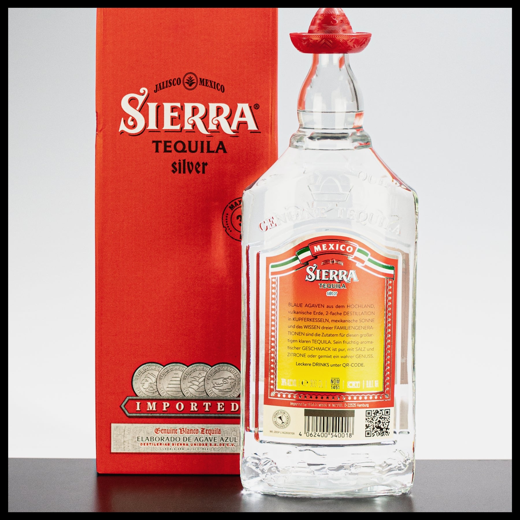 Silver - Tequila 38% 3 Sierra Liter