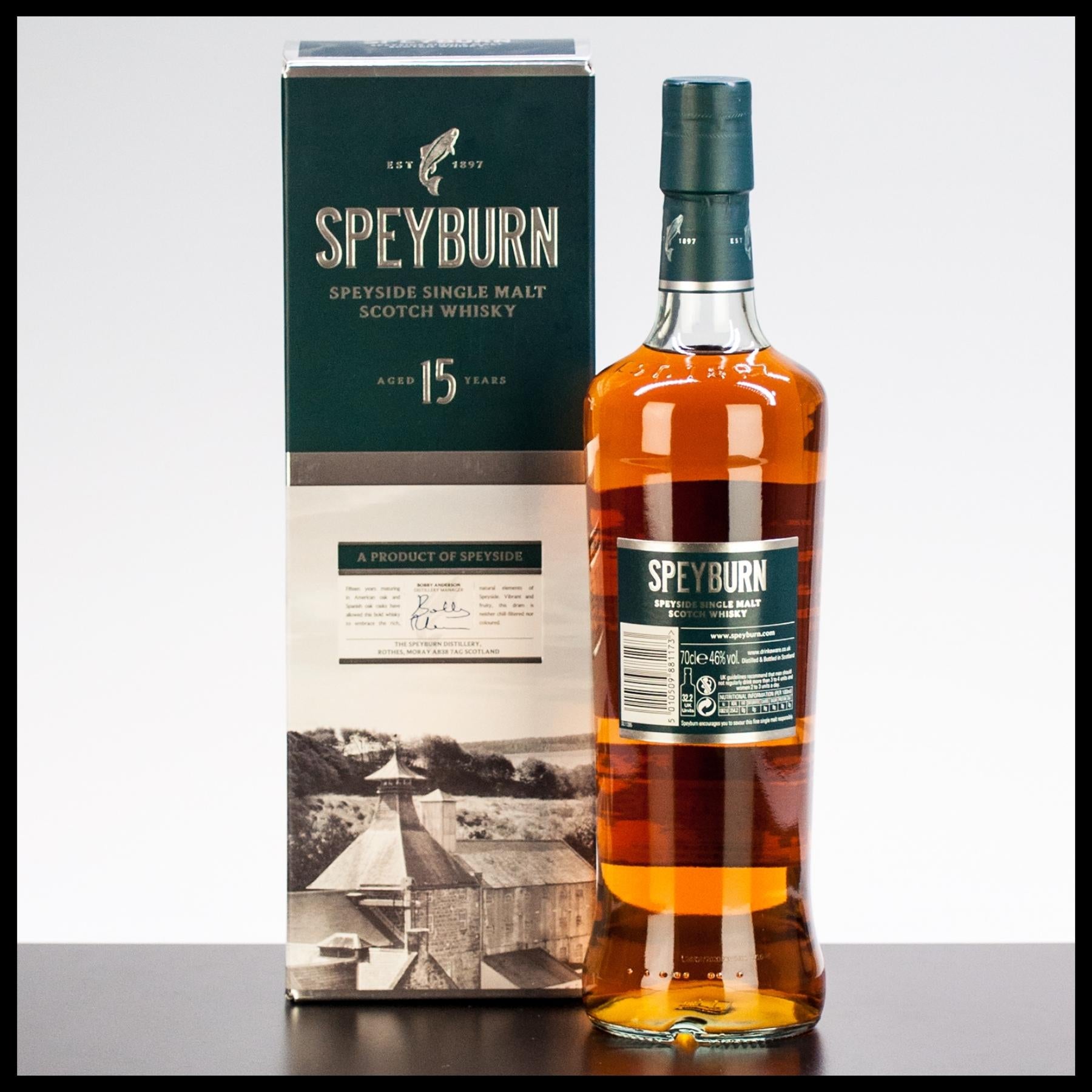 Speyburn 15 YO Speyside Single Malt Whisky 0,7L - 46% Vol. - Trinklusiv