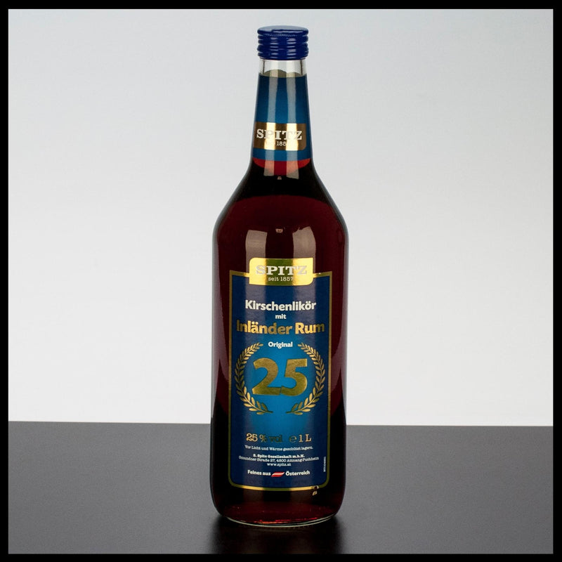 Spitz Kirschenlikör mit Inländer Rum 1L - 25% Vol. - Trinklusiv