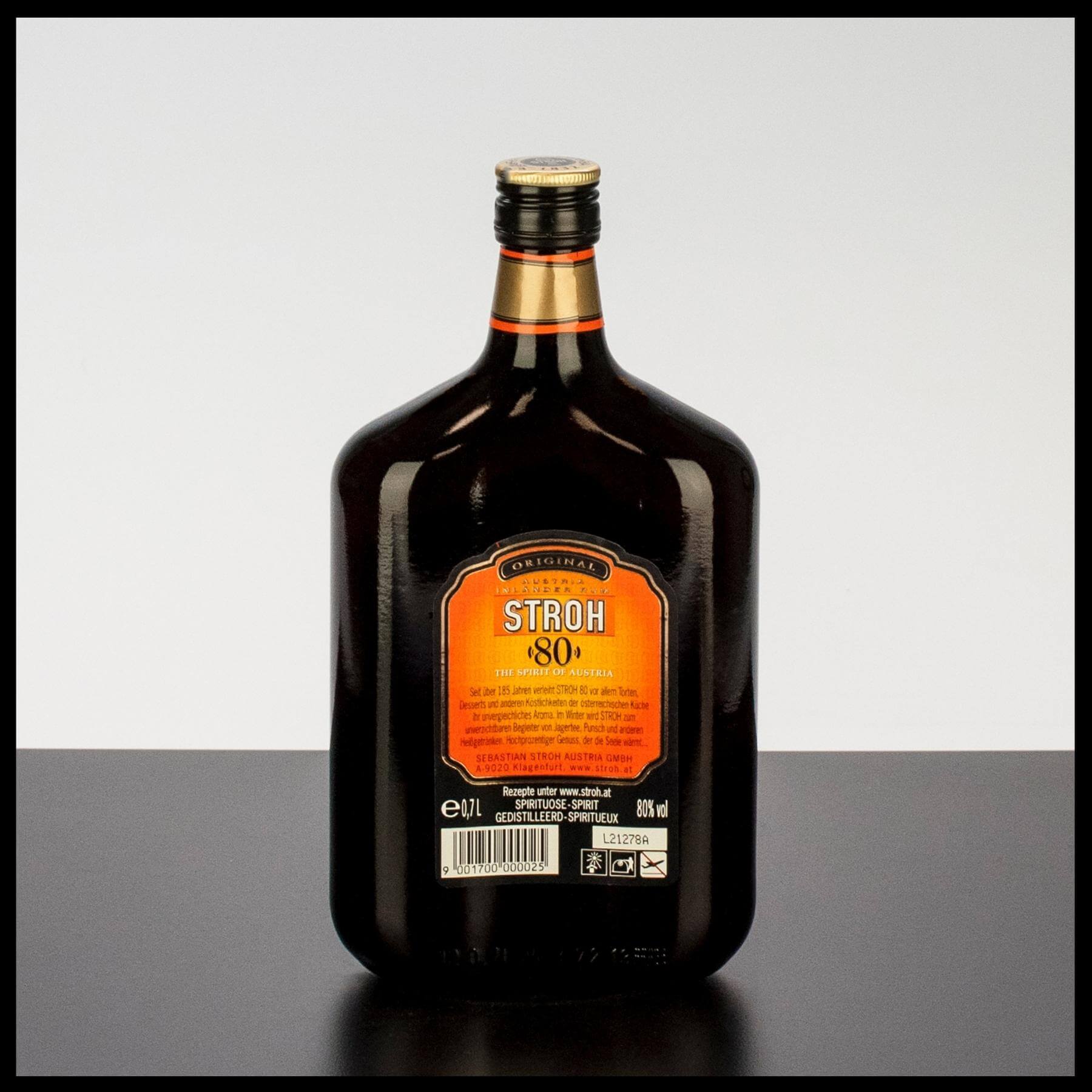 Stroh 80 Original Inländer-Rum 0,7L - 80% Vol. - Trinklusiv