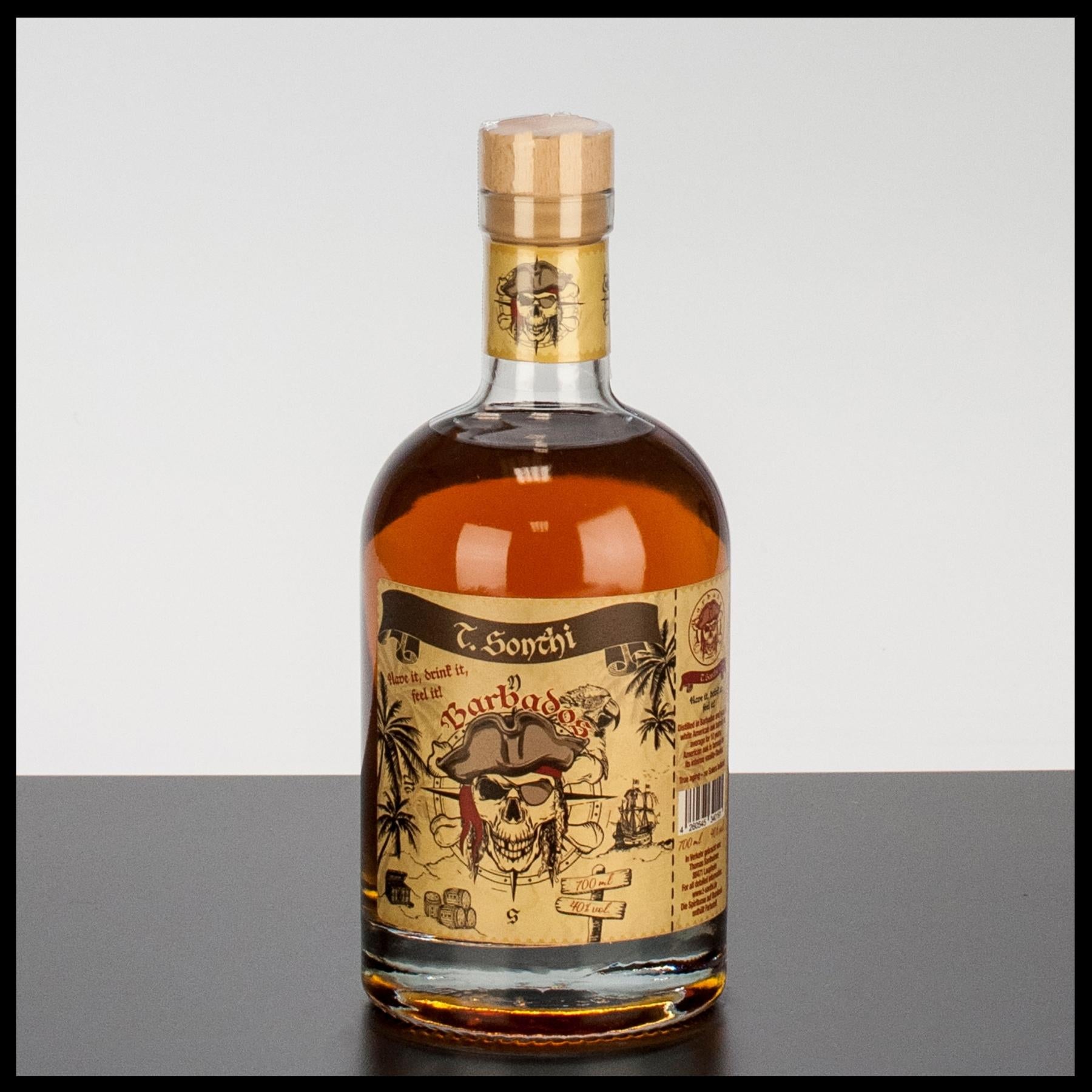 T. Sonthi Barbados Rum 0,7L - 40% Vol. - Trinklusiv