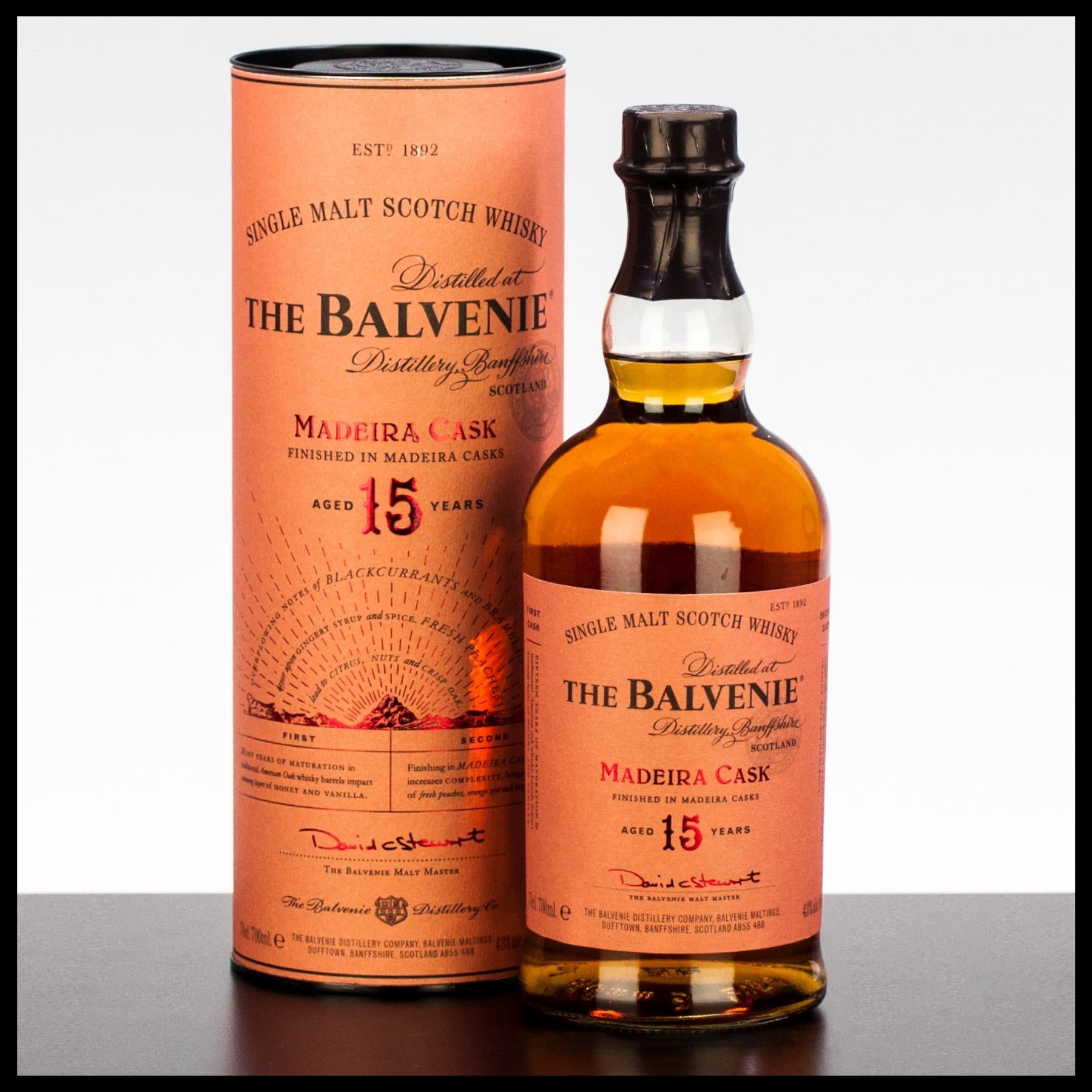 The Balvenie 15 YO Madeira Cask Single Malt Whisky 0,7L - 43% Vol. - Trinklusiv