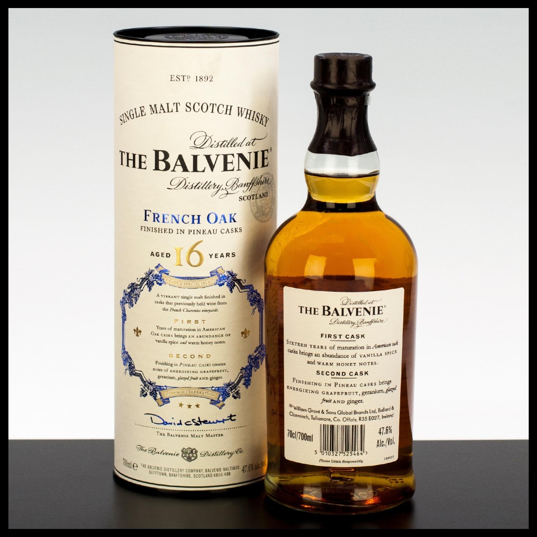 The Balvenie 16 YO French Oak Whisky 0,7L - 47,6% Vol. - Trinklusiv