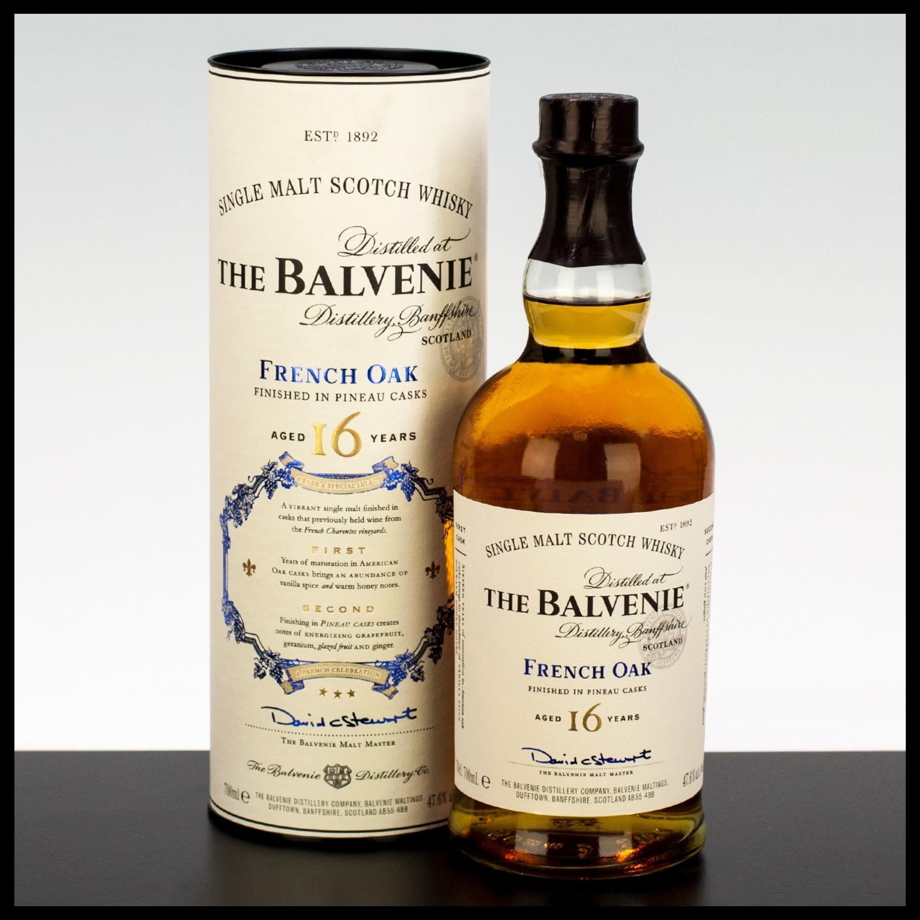 The Balvenie 16 YO French Oak Whisky 0,7L - 47,6% Vol. - Trinklusiv