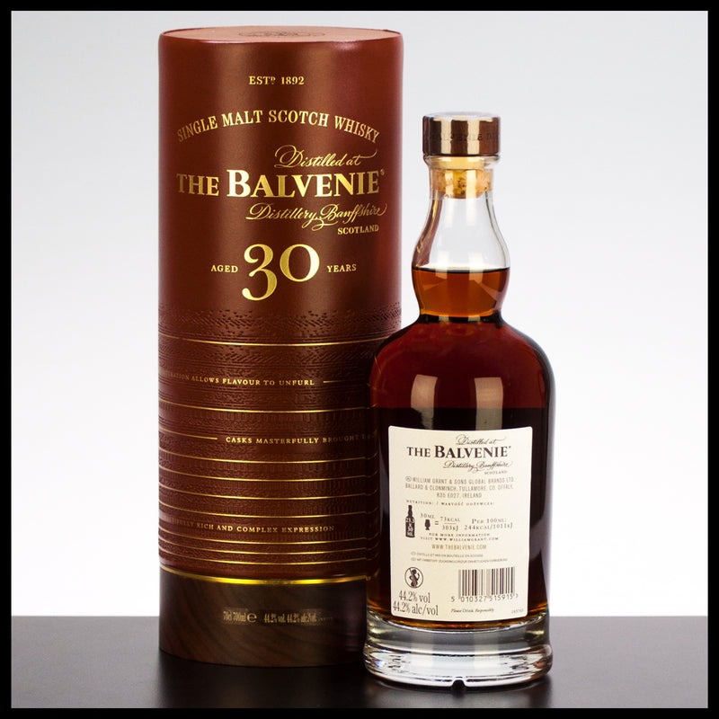 The Balvenie 30 YO Single Malt Whisky 0,7L - 44,2% Vol. - Trinklusiv
