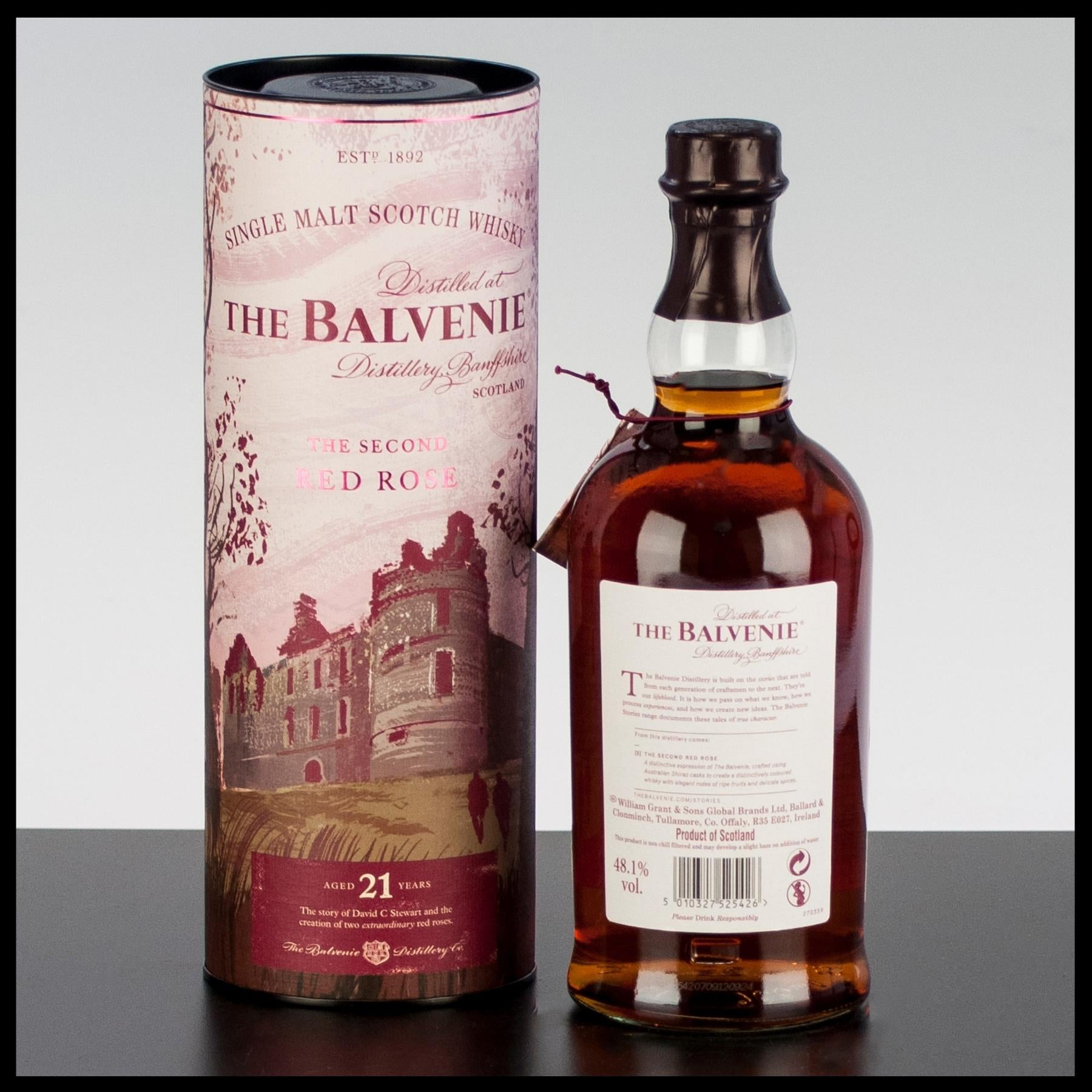 The Balvenie Stories 21 YO The Second Red Rose 0,7L - 48,1% Vol. - Trinklusiv