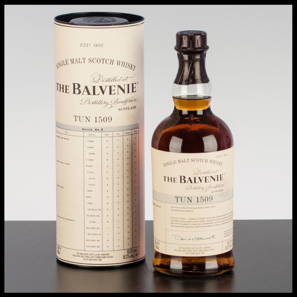 The Balvenie Tun 1509 Batch No. 8 Single Malt Whisky 0,7L - 52,2% Vol. - Trinklusiv