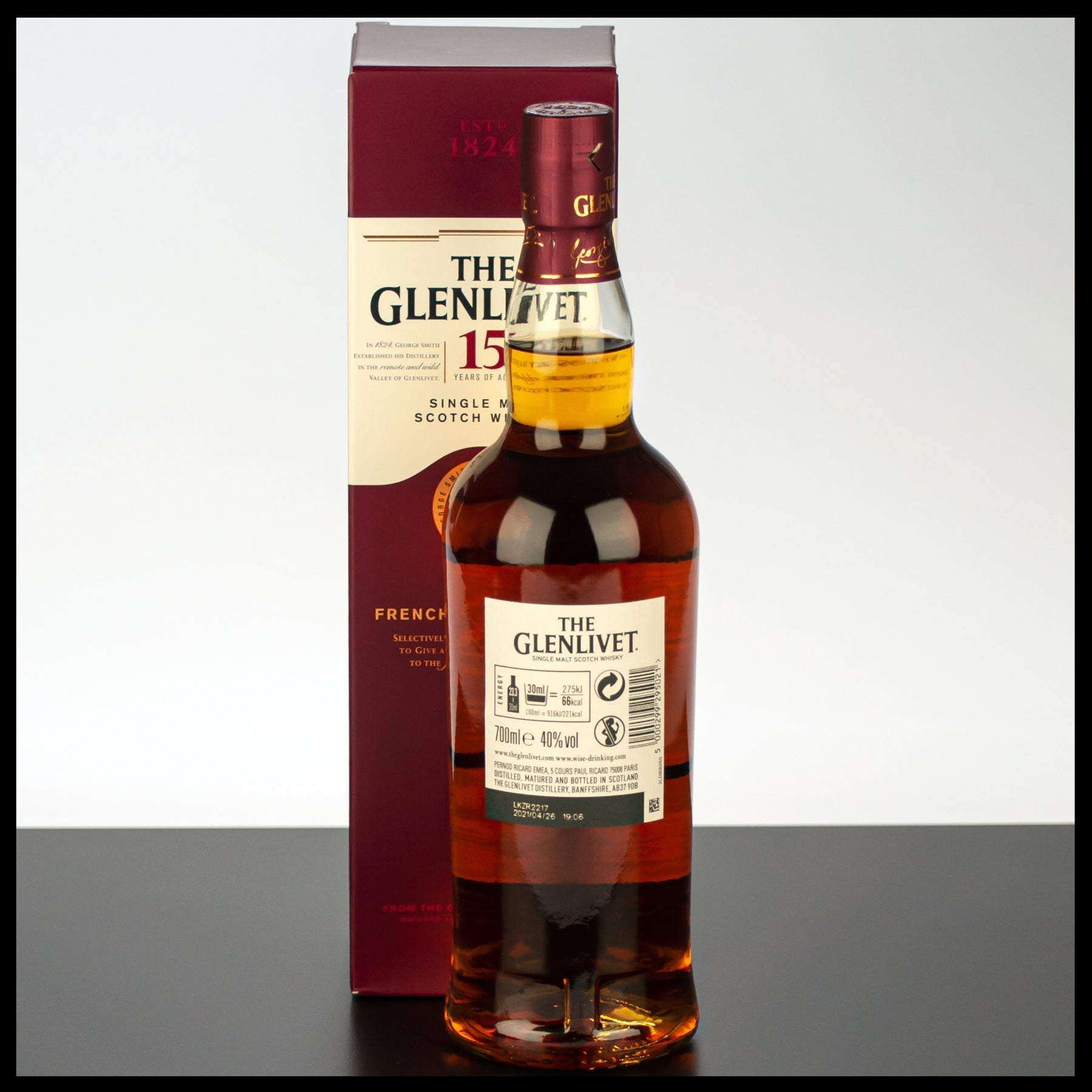 The Glenlivet 15 YO French Oak Reserve Single Malt Whisky 0,7L - 40% Vol. - Trinklusiv