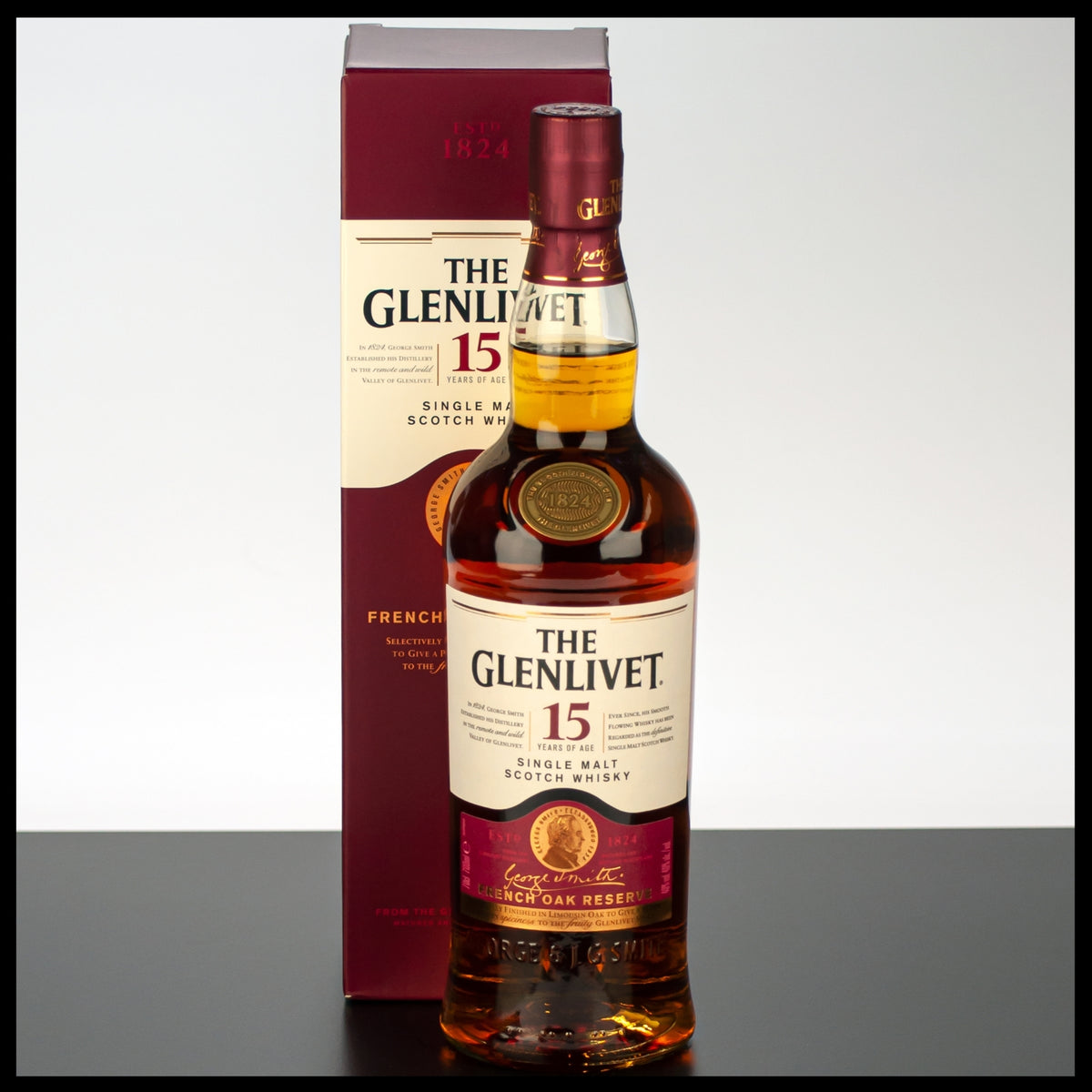 The Glenlivet 15 YO French Oak Reserve Single Malt Whisky 0,7L - 40% Vol. - Trinklusiv