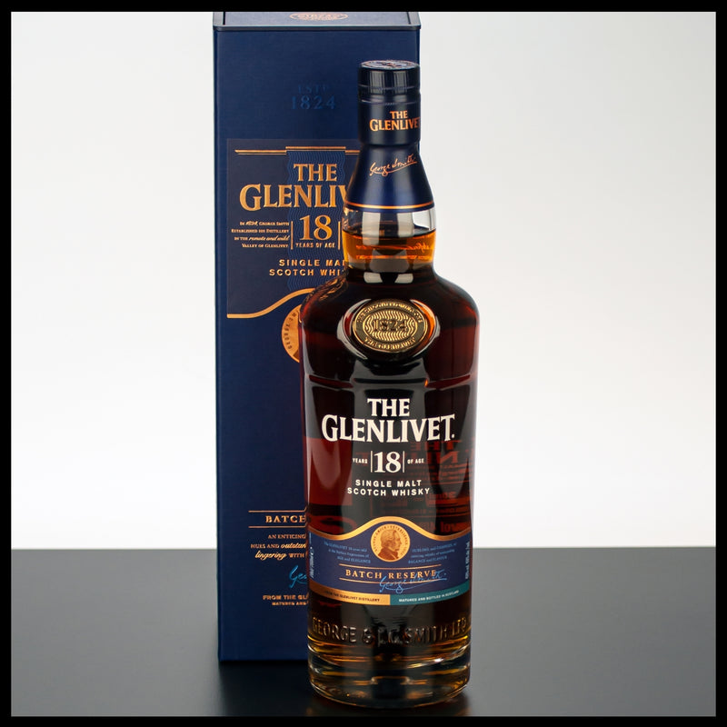The Glenlivet 18 YO Single Malt Whisky 0,7L - 40% Vol. - Trinklusiv