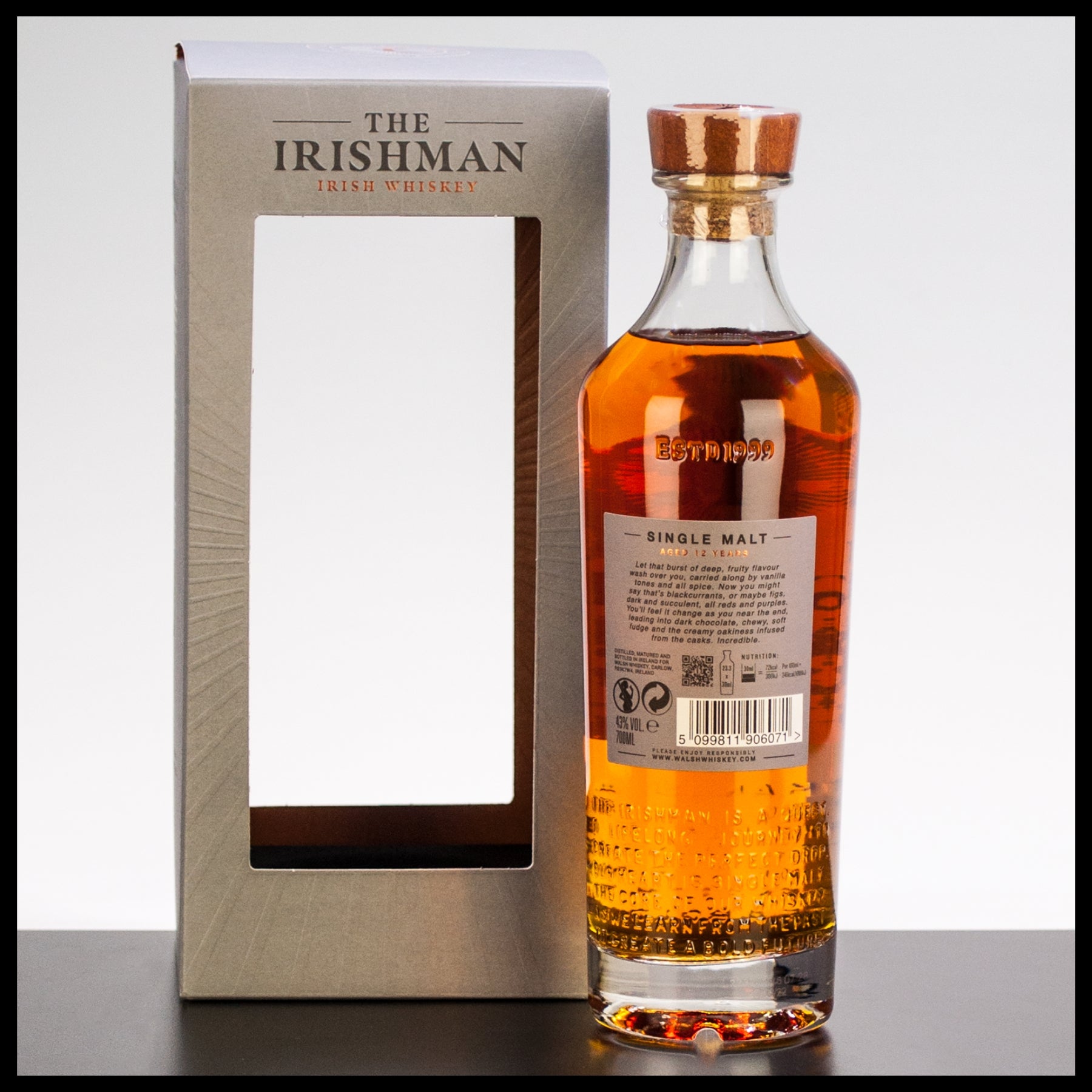 The Irishman 12 YO Single Malt Irish Whiskey 0,7L - 43% Vol. - Trinklusiv