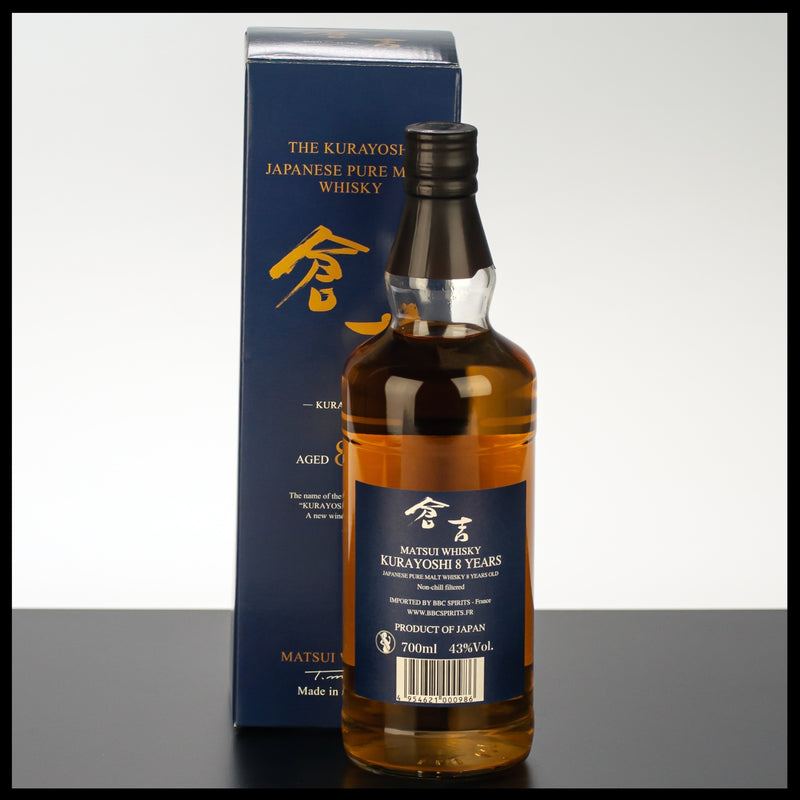 The Kurayoshi 8 YO Pure Malt Whisky 0,7L - 43% Vol. - Trinklusiv