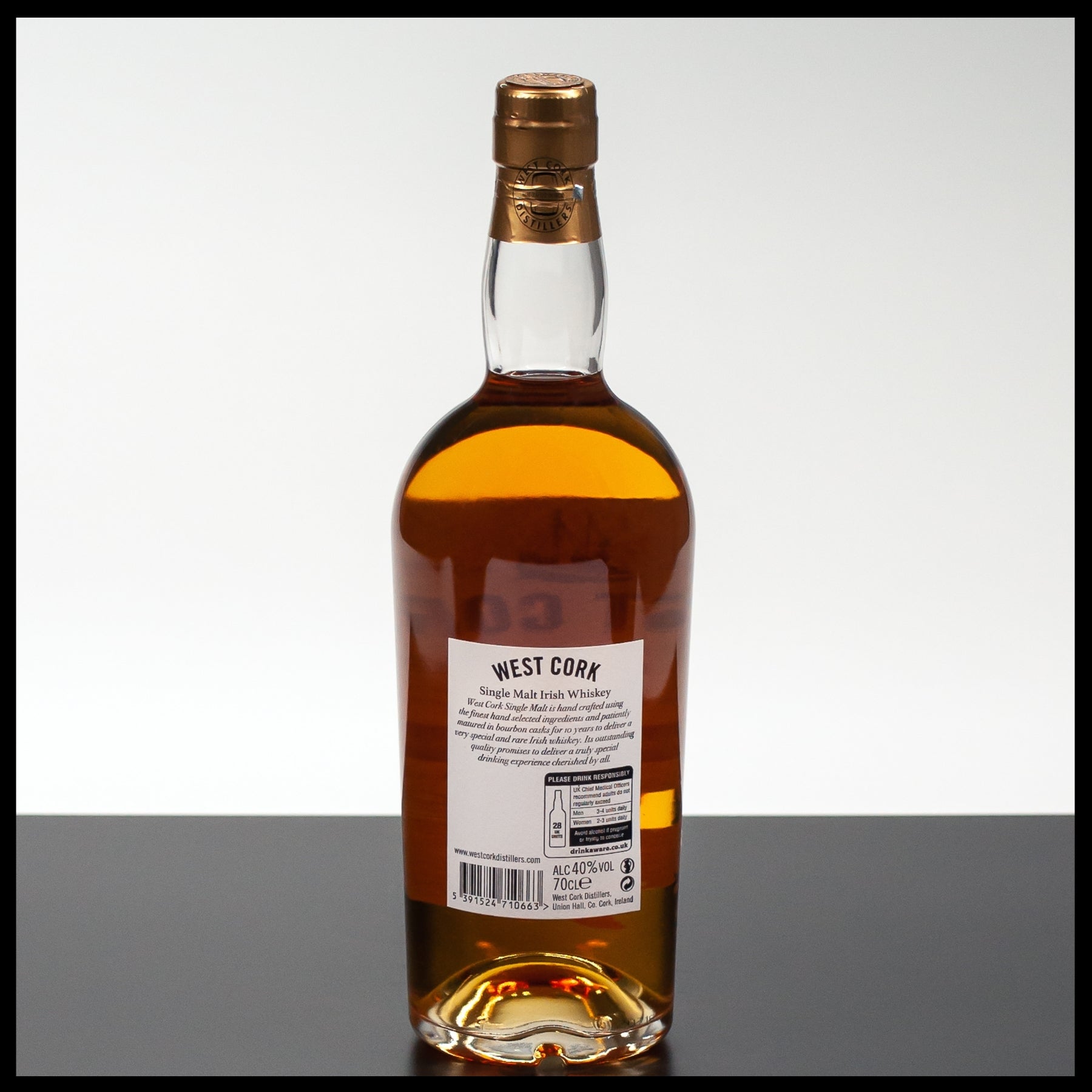 West Cork 10 YO Irish Whiskey 0,7L - 40% Vol. - Trinklusiv