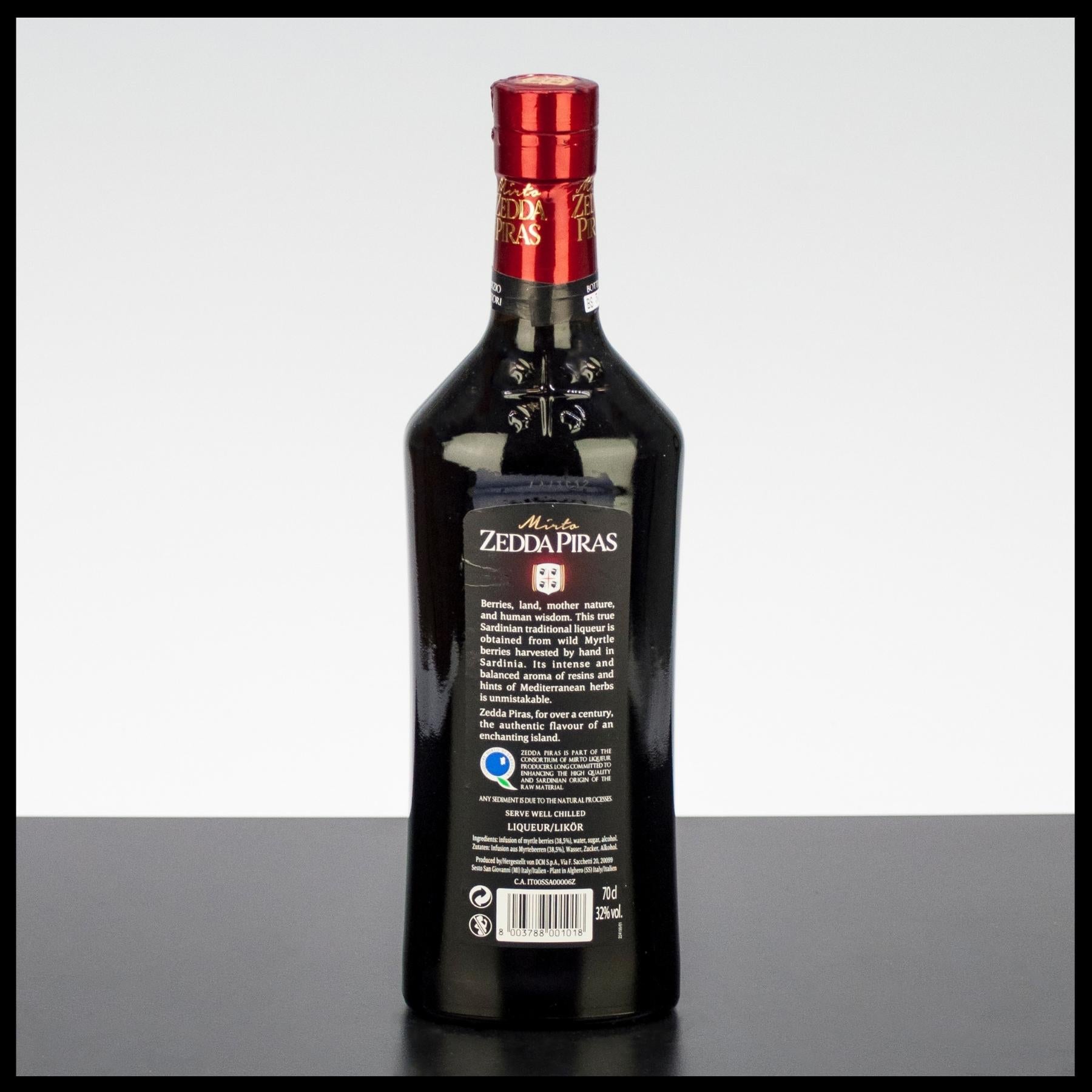 Zedda Piras Mirto Rosso Di Sardegna Likör 0,7L - 32% Vol. - Trinklusiv